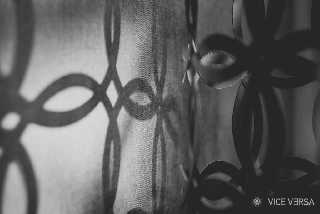 Black-and-white decorative detail at Lagouvardos Village Hotel