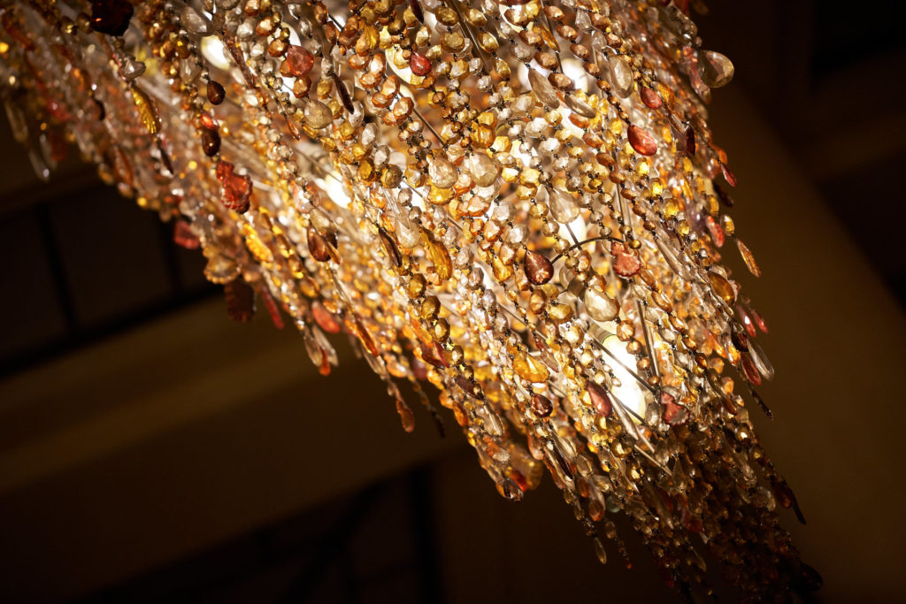 Chandelier detail at Telemachos Athens
