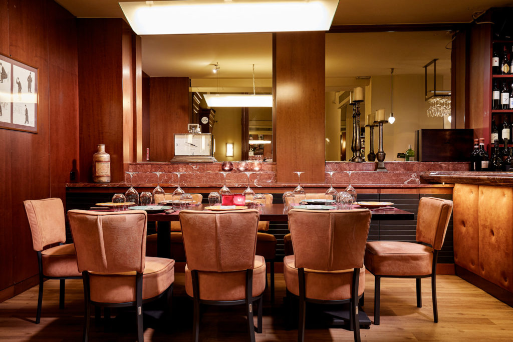 Set dining table with vintage details at Telemachos Athens