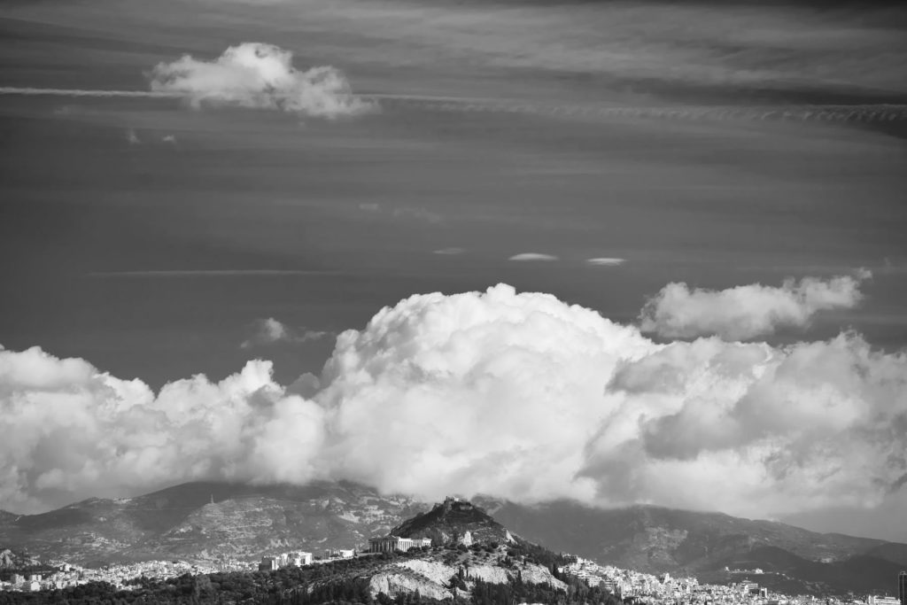 Athens view with the Acropolis and Lycabettus for Crystal Waters Athens Riviera