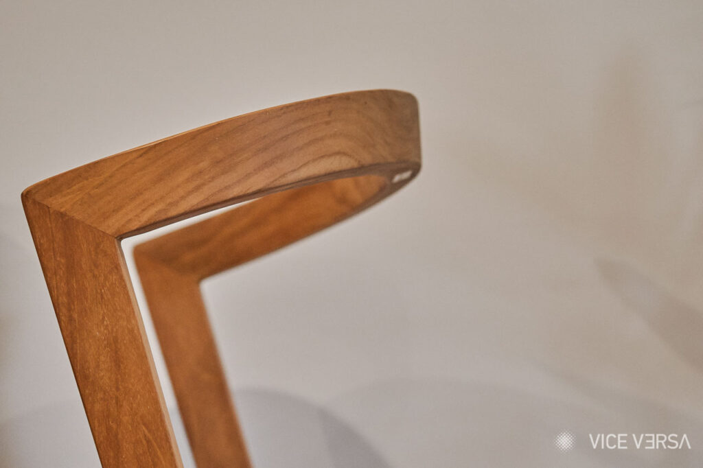 Contemporary chair design detail at Viola Residences Athens