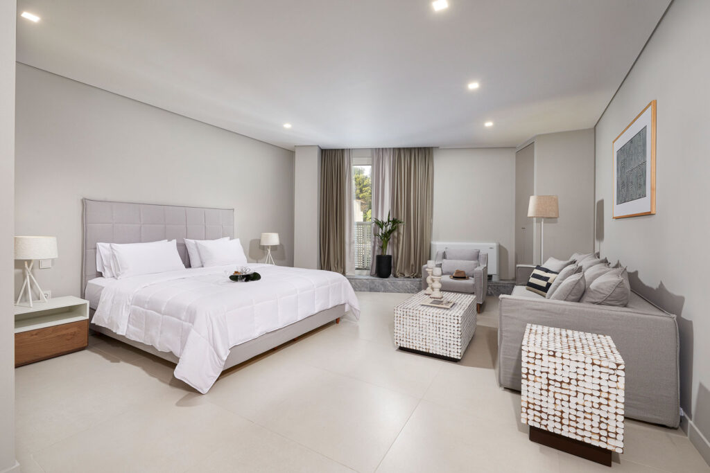 Main guest room interior at Acacia Residences