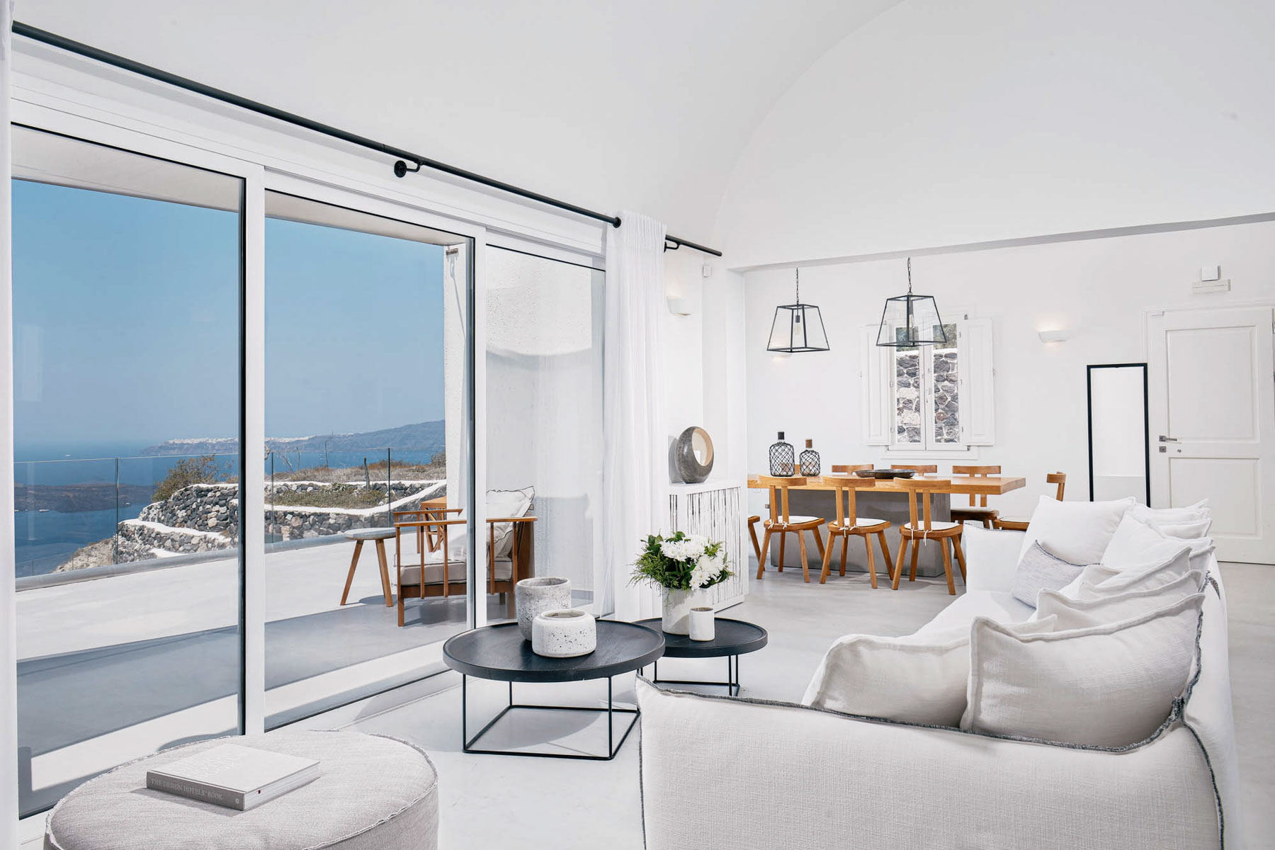 Nafsika Estate interior living space, Megalochori