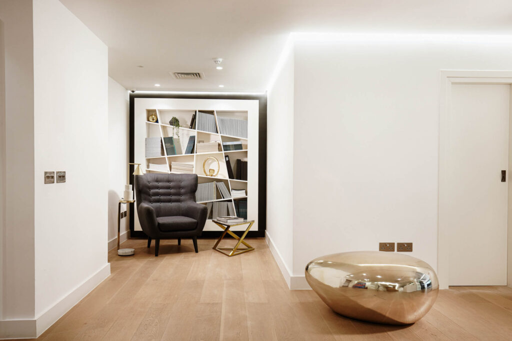 Corporate reception lounge at Euroterra Capital headquarters London