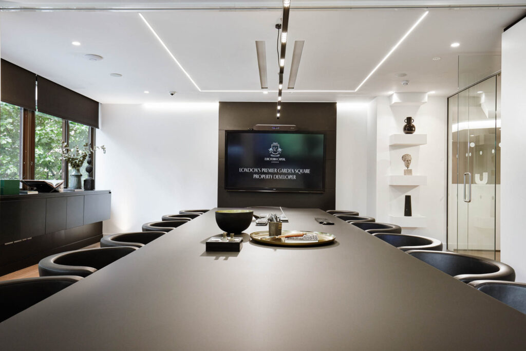 Meeting room at Euroterra Capital headquarters London