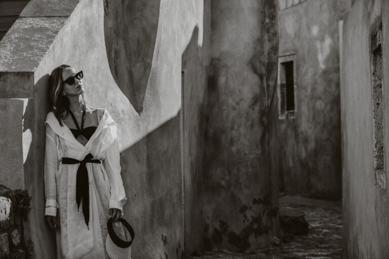 Lifestyle hotel film still from old town Monemvasia