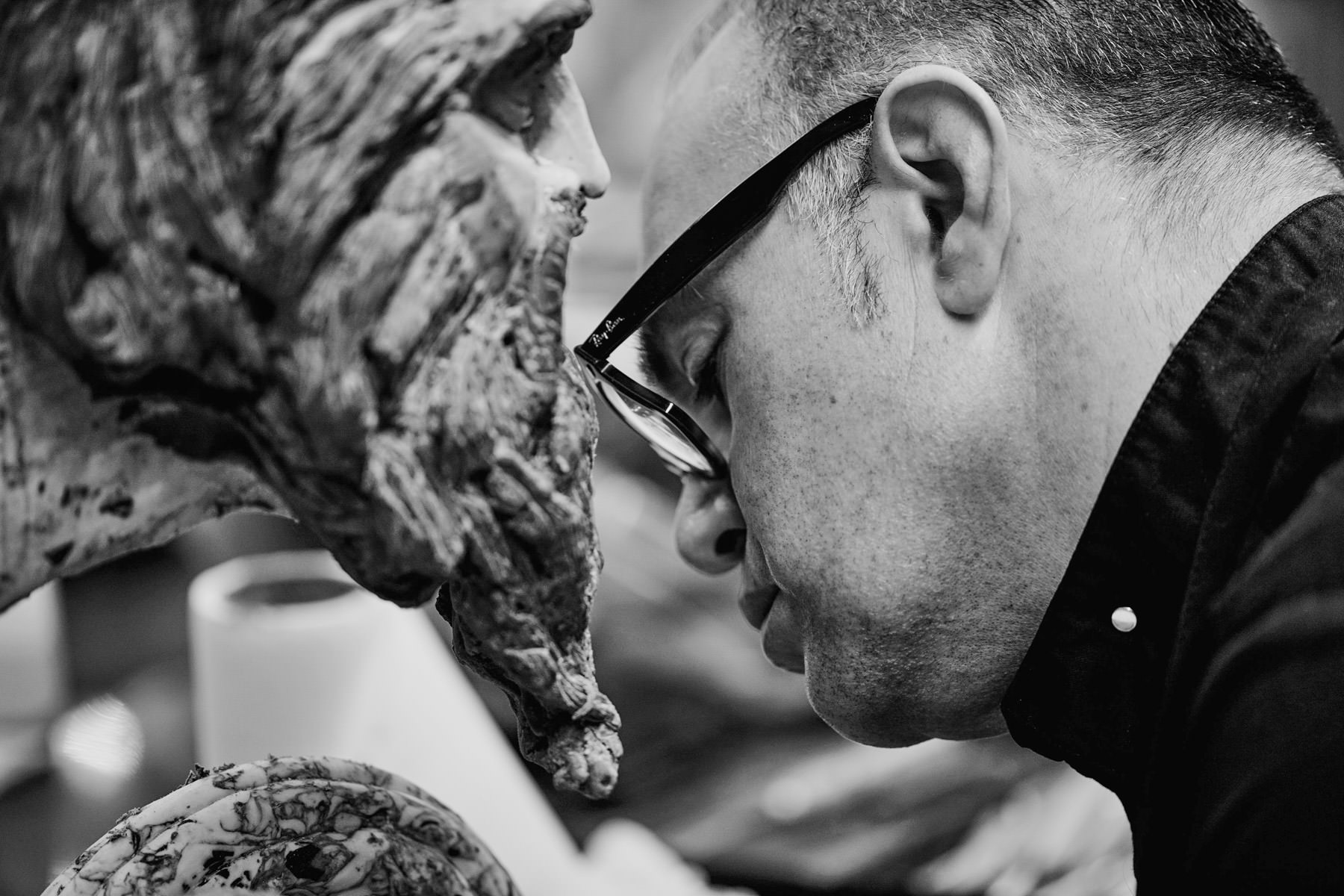 Chocolate carving masterclass by Christophe Morel