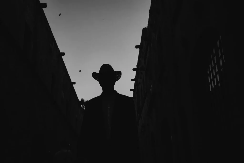 Silhouette lifestyle portrait in Rhodes Old Town