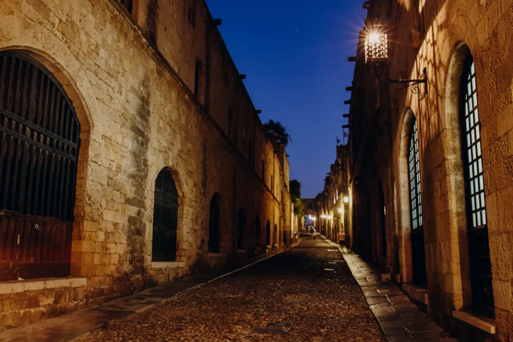 Street of the Knights in the Medieval Town of Rhodes