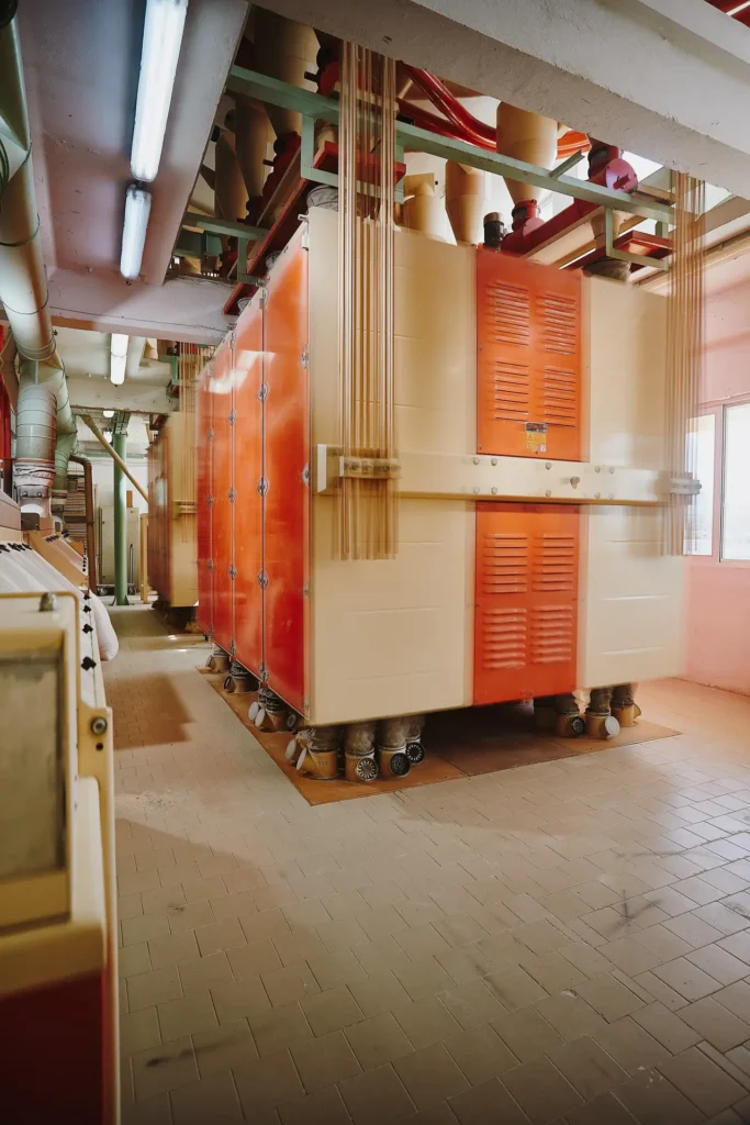Industrial machinery in motion at Marras Mills