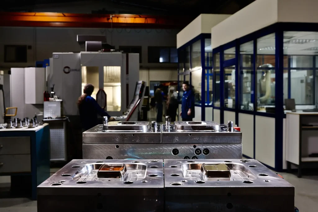 Industrial production area with personnel at Bazigos