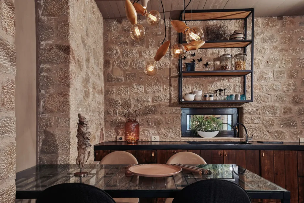 Hospitality rental villa interior Mani kardamyli