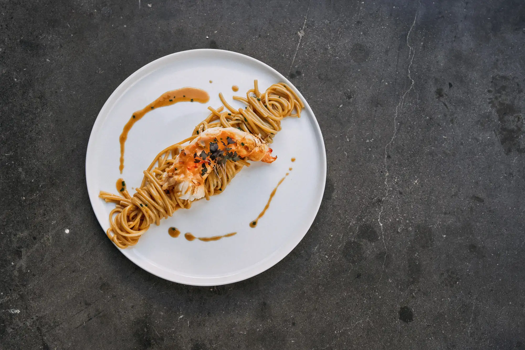 Plated Mediterranean cuisine detail at Alati