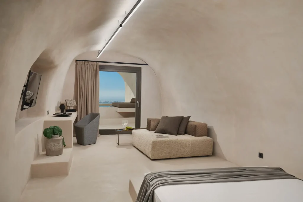 Divine Cave Experience carved interior Santorini
