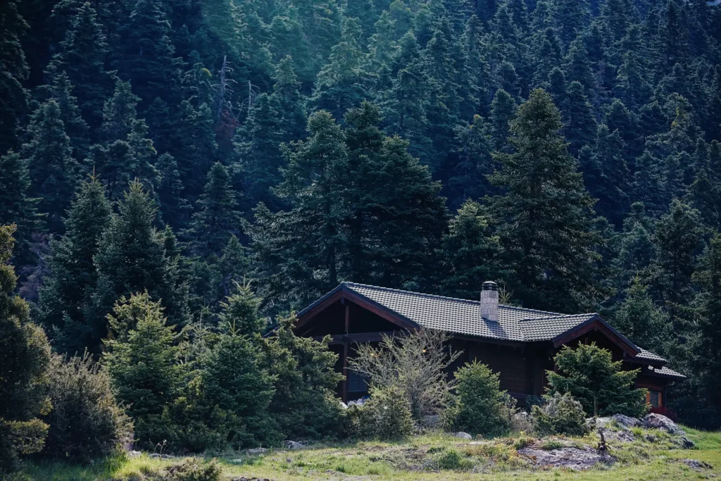 Mountain chalet natural daylight, Parnassos