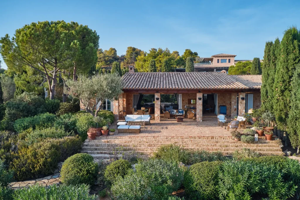 Aerial view of Villa Halioussa luxury villa in Porto Heli