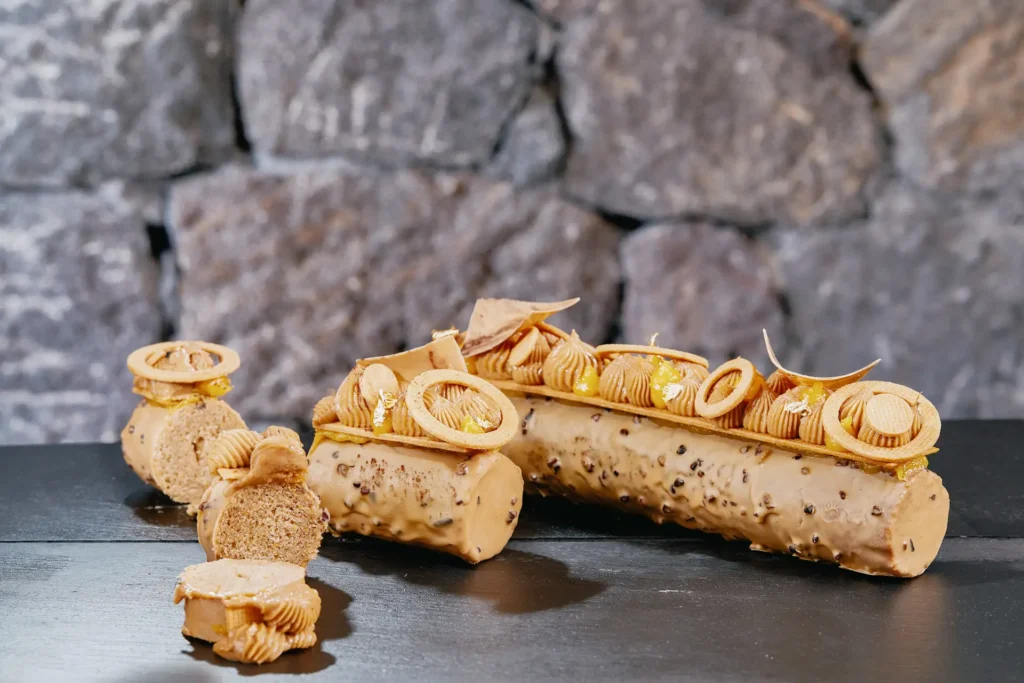 Finished pastry by Michalis Chatzikalimeris at Canaves Oia Epitome