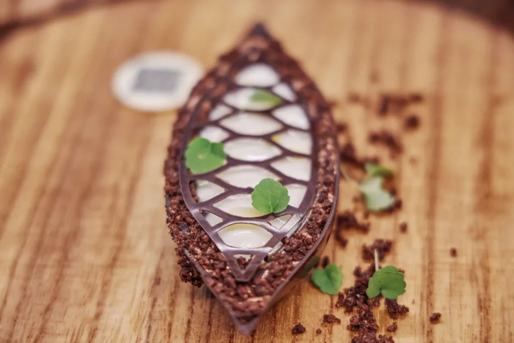 intricate pastry design created for the World chocolate masters competition