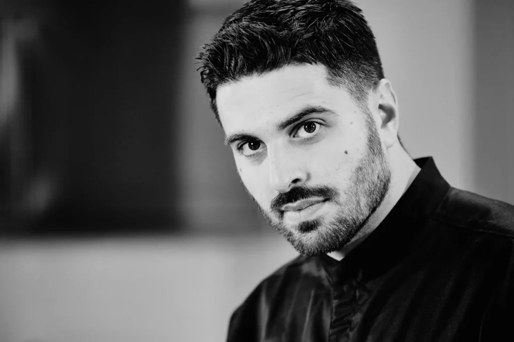 Pastry chef Michalis Chatzikalimeris professional portrait