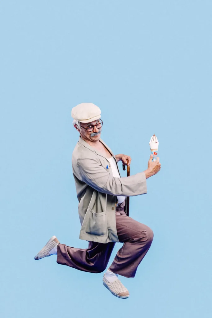 kapoutzidis portrait for ice cream campaign