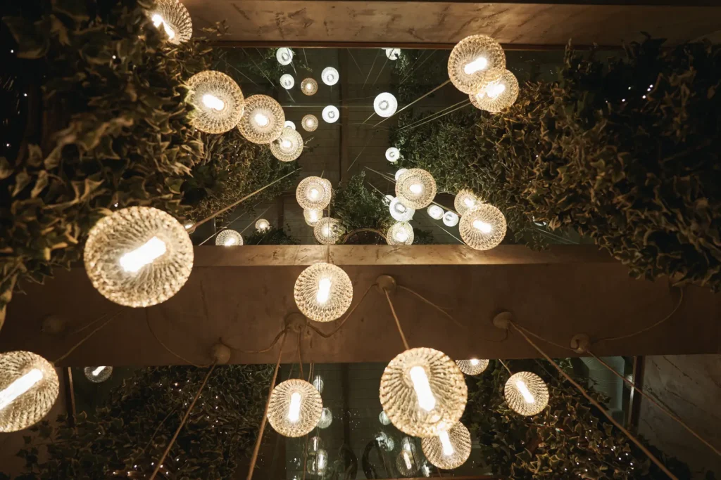 Decorative elements and lamps at Zambri in Kifissia